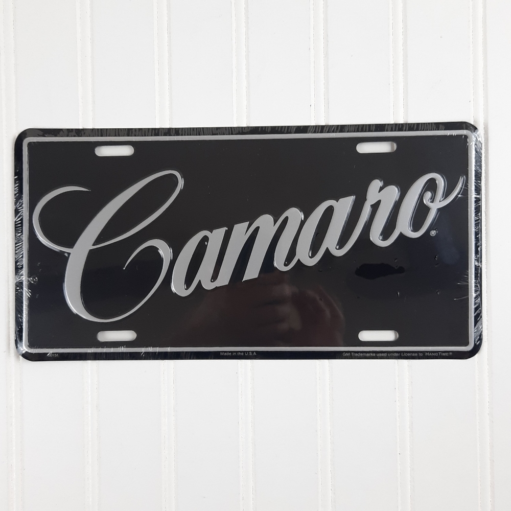 Camero Chevy Metal License Plate Embossed Auto Novelty Sign Gift
